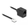 DeLOCK telefono laidas RJ11 kištukas į RJ45 lizdą, juodas, 3 m