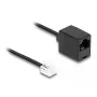 DeLOCK telefono laidas RJ11 kištukas į RJ45 lizdą, juodas, 3 m
