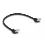 Tinklo kabelis DeLOCK RJ45 Cat.6A 45° kampuotas 0,5 m juodas