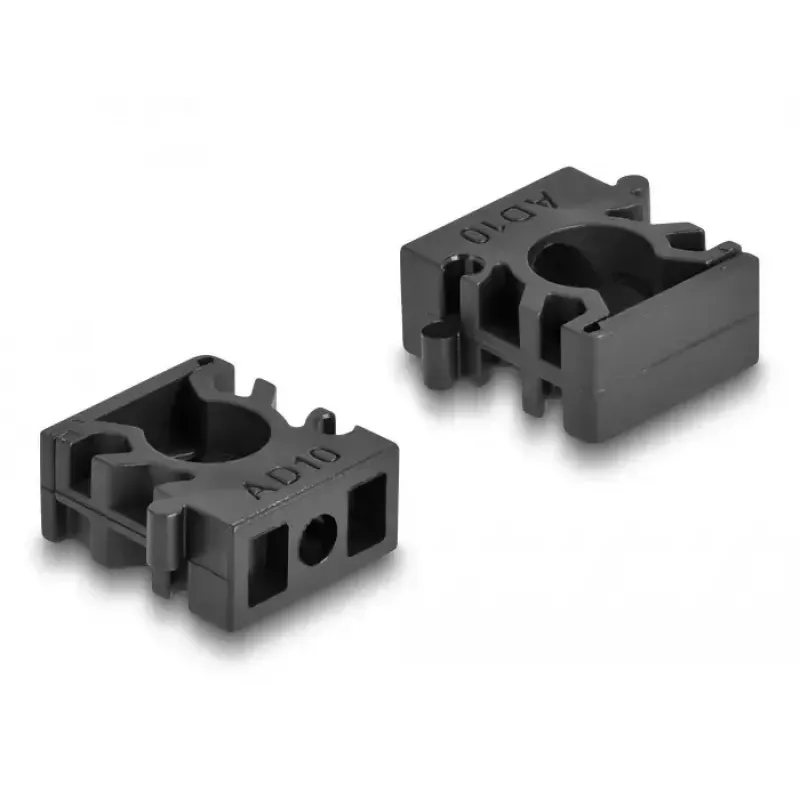 Kabelių laikiklis DeLOCK 60481 10 mm juodas 8 vnt.