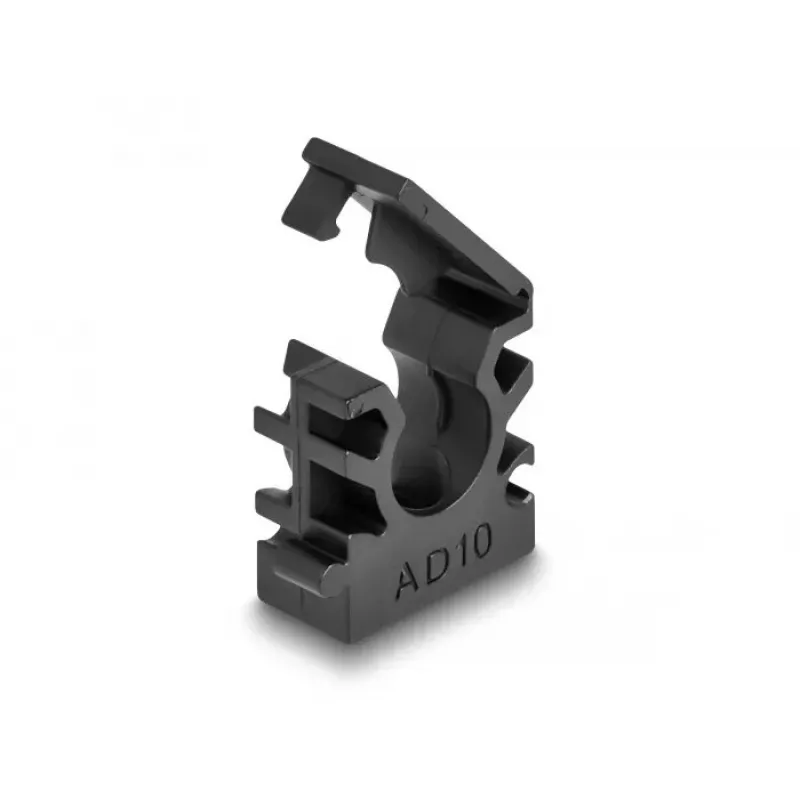 Kabelių laikiklis DeLOCK 60481 10 mm juodas 8 vnt.