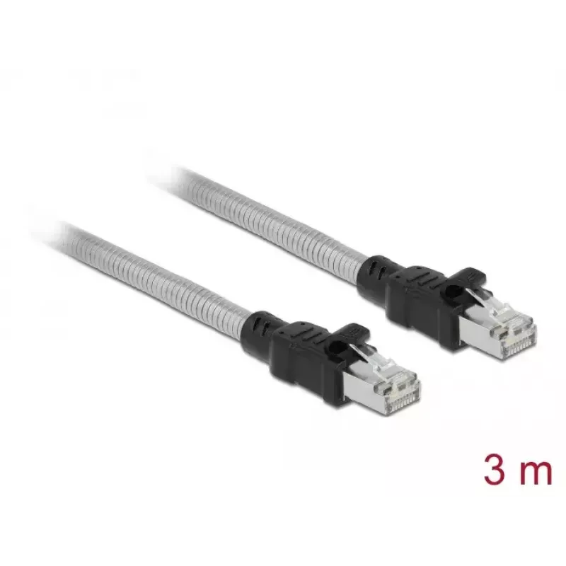 DELOCK RJ45 kabelis Cat.6A U/FTP su metaline apvalkalu 3 m