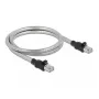 DELOCK RJ45 kabelis Cat.6A U/FTP su metaline apvalkalu 3 m