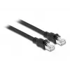 Tinklo kabelis DeLOCK RJ45 Cat.6A F/UTP 2 m juodas