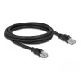 Tinklo kabelis DeLOCK RJ45 Cat.6A F/UTP 2 m juodas