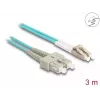 DeLOCK Fiber Optical kabelis LC Duplex to SC Duplex OM3 3 m