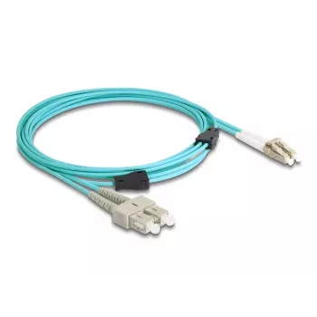 DeLOCK Fiber Optical kabelis LC Duplex to SC Duplex OM3 3 m