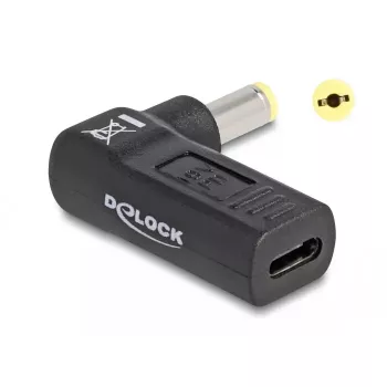 DeLOCK adapteris USB Type-C lizdas į Acer 5,5 x 1,7 mm kištukas 90° kampu