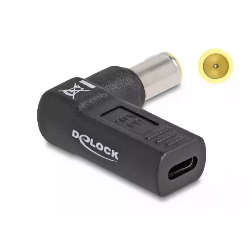 DeLOCK adapteris USB Type-C lizdas į IBM 7,9 x 5,5 mm kištukas 90° kampuotas
