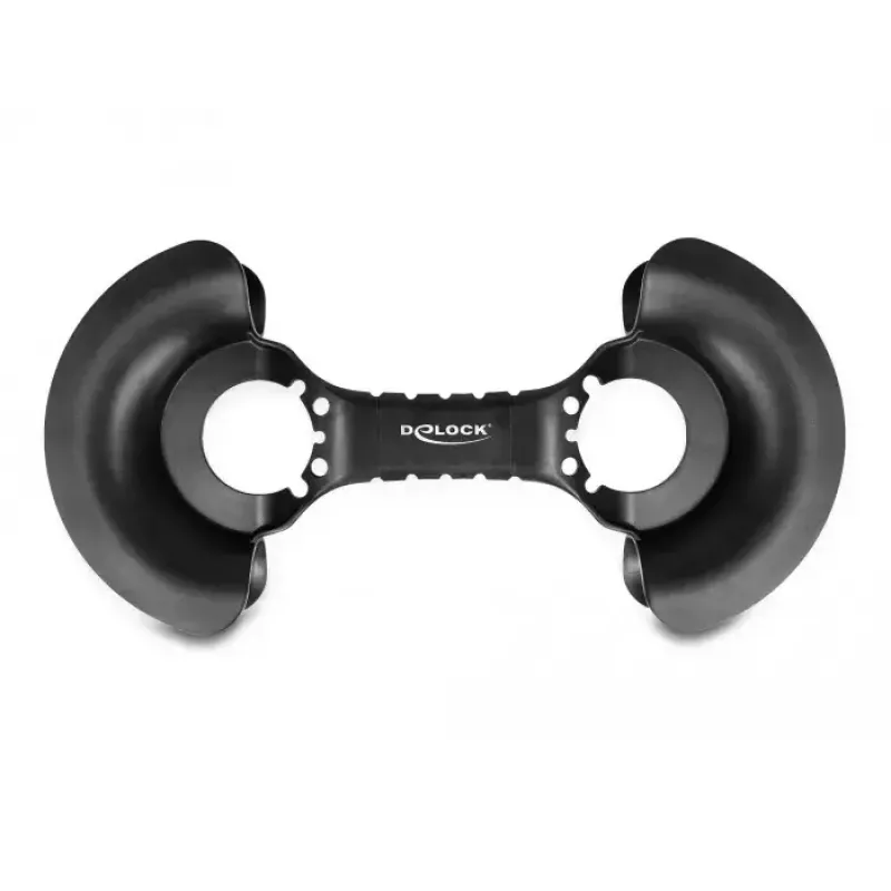 DeLOCK kabelių suvyniojimo įtaisas 375 x 170 mm juodas plastikinis