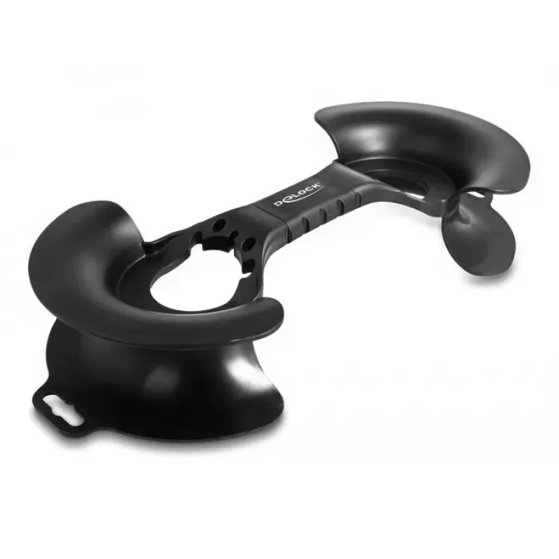 DeLOCK kabelių suvyniojimo įtaisas 375 x 170 mm juodas plastikinis