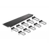 Kabelių valdymo panelė DeLOCK 19 inch 66919 su 10 metalinių kabliukų, juoda