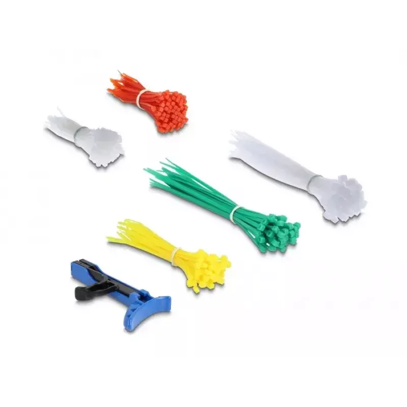 Velcro tipo kabelių surišėjas DeLOCK 18641 350 vnt. įvairių spalvų