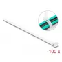 Hook & loop laido juostelė DeLOCK 18643 I 150 x P 7,2 mm 100 vnt. balta
