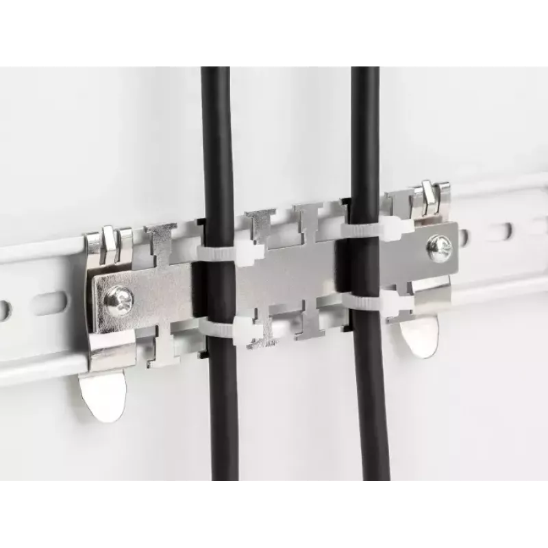 DeLOCK kabelių spaustukas DIN bėgiui 3,5 cm skersmens metalinis