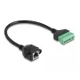 DeLOCK RJ45 laidas Cat.6 moteriška jungtis prie gnybtų bloko adapteris 30 cm