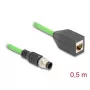 DeLOCK pramoninis tinklo priedas 60570 Kabelio ilgis 0,5 m Sertifikatas UL 94