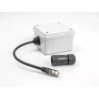 Tinklo kabelis DeLOCK 88147 RJ45 į RJ45 Cat.6A 0,25 m juodas