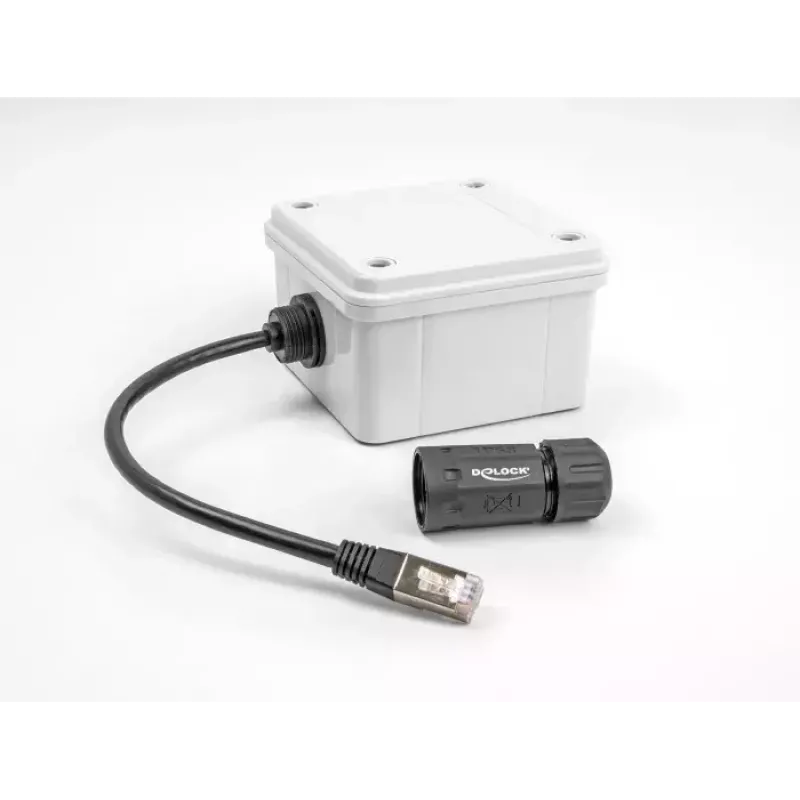 Tinklo kabelis DeLOCK 88147 RJ45 į RJ45 Cat.6A 0,25 m juodas