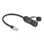 Tinklo kabelis DeLOCK 88147 RJ45 į RJ45 Cat.6A 0,25 m juodas