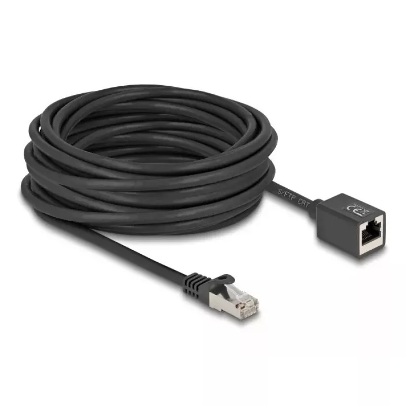 Tinklo kabelis DeLOCK 90323 RJ-45 Cat6a 10 m Juodas