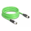 Tinklo kabelis DeLOCK M12 laidas X koduotas 8 kontaktų kištukas į lizdą PUR (TPU) 2 m