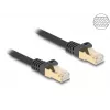 DeLOCK RJ45 tinklo kabelis Cat.6A S/FTP 1 m juodas