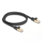 DeLOCK RJ45 tinklo kabelis Cat.6A S/FTP 1 m juodas
