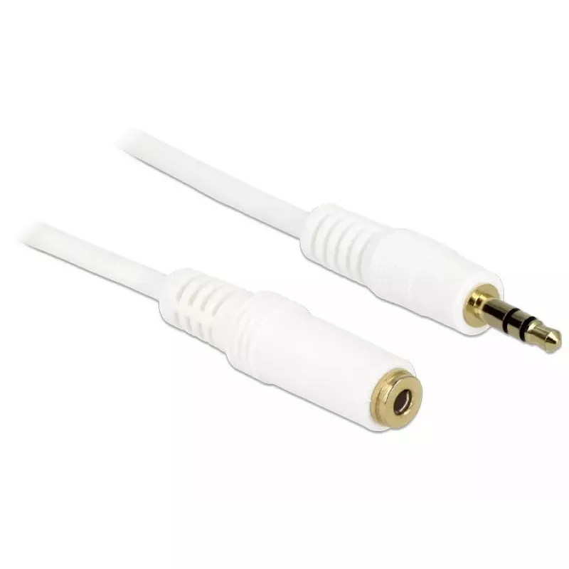 Garso kabelis 3,5 mm M-F DeLOCK 83771 5 m Baltas