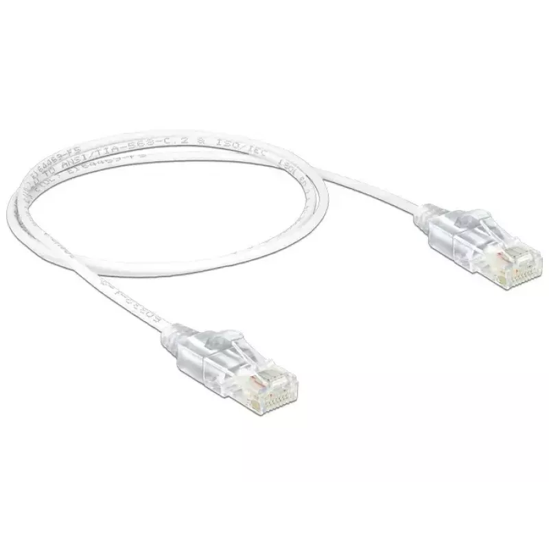 Tinklo kabelis DeLOCK 83781 RJ-45 Cat6 1m baltas