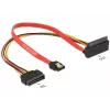 SATA laidas DeLOCK 85515 SATA 15-pin 1 x SATA 22 pin 1 x SATA 7 pin Įvairiaspalvis