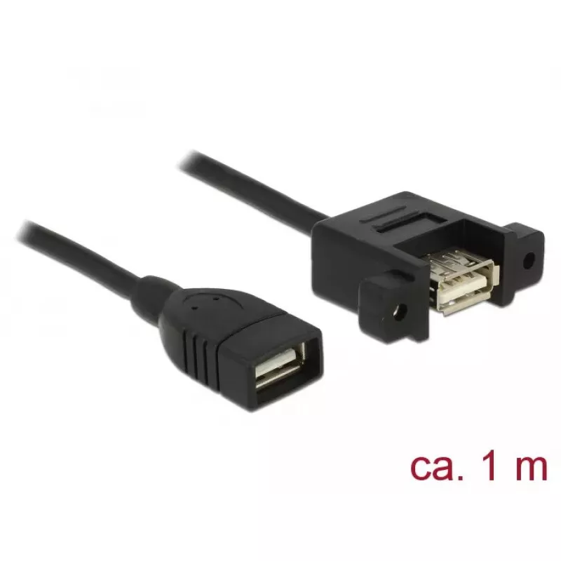 USB laidas DeLOCK 85460 USB 2.0 1 m juodas