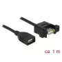 USB laidas DeLOCK 85460 USB 2.0 1 m juodas