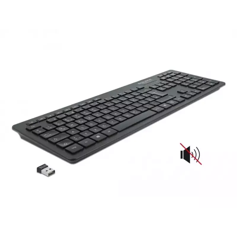 Klaviatūra DeLOCK 12004 Home USB QWERTZ German Juoda