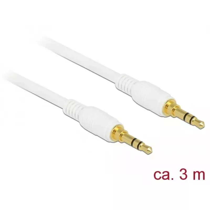 Audio kabelis DeLOCK 85552 3 m 3,5 mm baltas