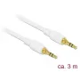 Audio kabelis DeLOCK 85552 3 m 3,5 mm baltas
