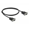 Serijinis laidas DeLOCK 86573 juodas 1m RS-232 Sub-D9
