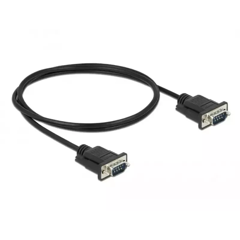 Serijinis laidas DeLOCK 86573 juodas 1m RS-232 Sub-D9