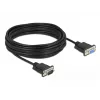 Serijinis kabelis DeLOCK 86599 juodas 10 m RS-232 Sub-D9