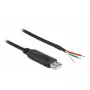 Adapterio laidas USB 2.0 Type-A į nuoseklųjį RS-232 2m DeLOCK 90428