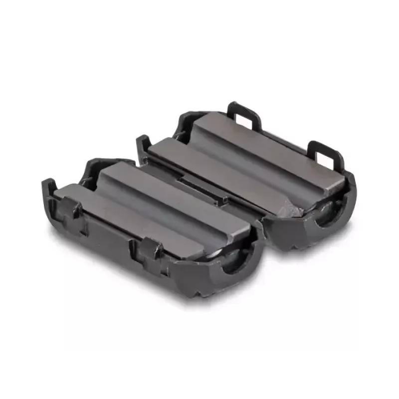 Ferito šerdies spaustukas DELOCK 80943, juodas, nikelis/plastikas/cinkas, 25,2×13×11,8 mm, pakuotėje 2 vnt.