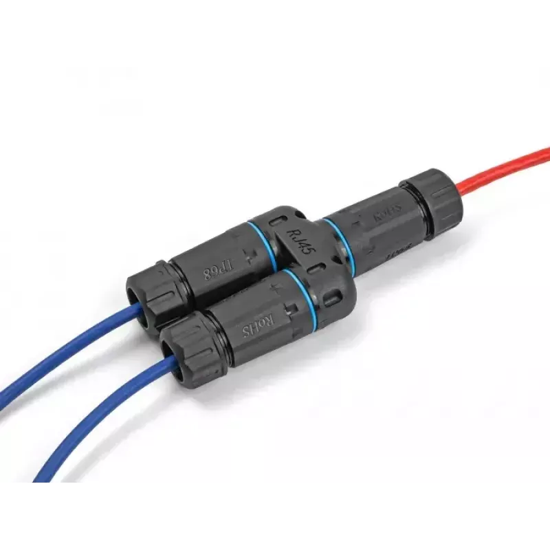 DeLOCK kabelio jungtis RJ45 lizdas į 2 x RJ45 lizdas Cat.6A atsparus vandeniui