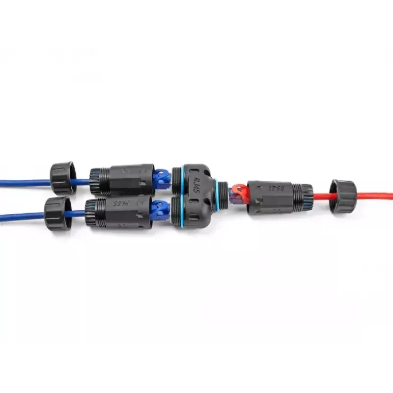 DeLOCK kabelio jungtis RJ45 lizdas į 2 x RJ45 lizdas Cat.6A atsparus vandeniui