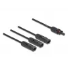 Kabelio skirstytuvas DeLOCK DL4 Solar Splitter kabelis 1 x moteriška į 3 x vyriški 35 cm juodas