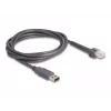 USB laidas DeLOCK RJ50 į USB 2.0 Type-A 2m Pilkas