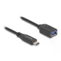 DeLOCK USB laidas 10 Gbps Type-C kištukas į Type-A lizdą 50 cm