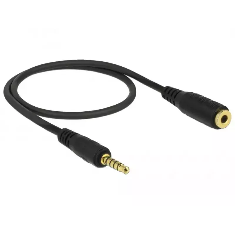 Garso kabelis DeLOCK 85700 0,5 m 3,5 mm juodas