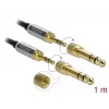 Garso laidas DeLOCK 85785 1m 3.5mm Juoda Pilka