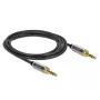Garso laidas DeLOCK 85785 1m 3.5mm Juoda Pilka