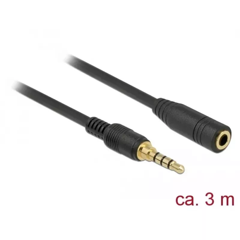 Garso kabelis DeLOCK 85633 3 m 3,5 mm juodas